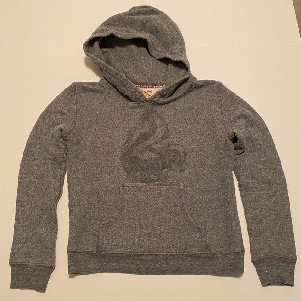 Disney X Patterson J Kincaid, heather grey Hoodie, Pepe Le Pew, super cute, XS